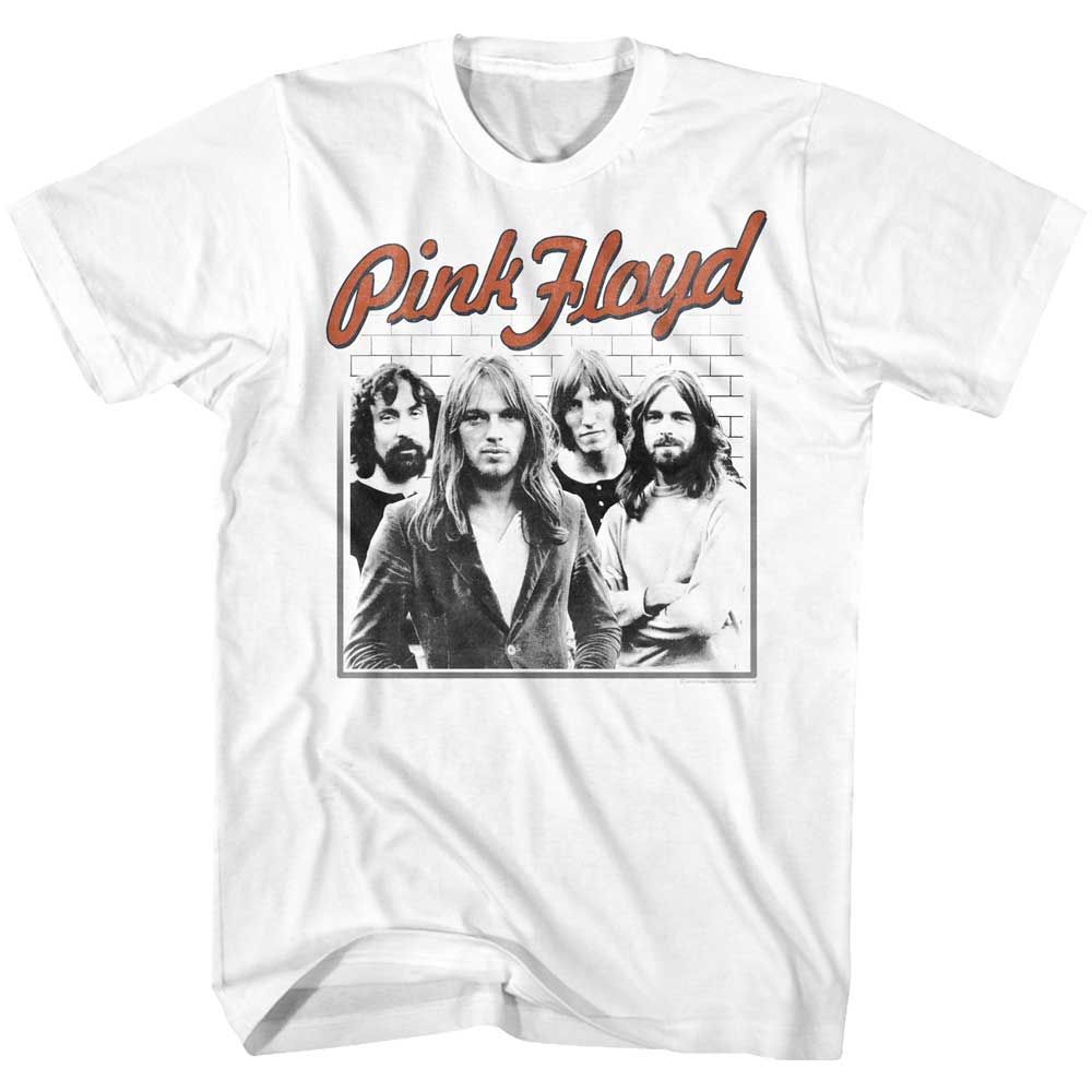 White Pink Floyd t-shirt featuring a Pink Floyd logo design