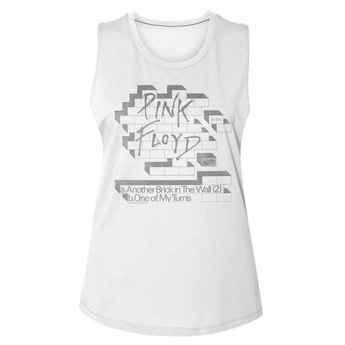 Pink Floyd Ladies Muscle Tank - Light Bricks