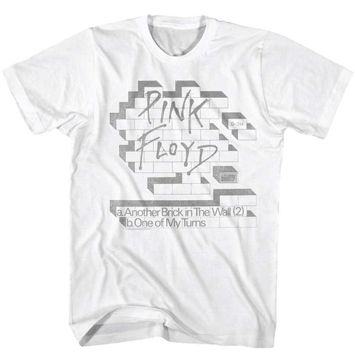 White Pink Floyd t-shirt featuring a Light Bricks design