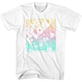 White Pink Floyd t-shirt featuring a Pastel Gradient design
