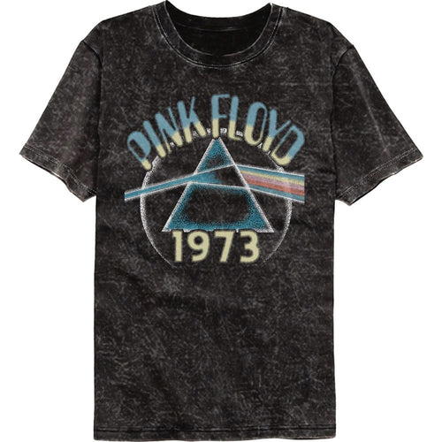 Pink Floyd Mineral Wash T-Shirt - Dotty Texture Circle