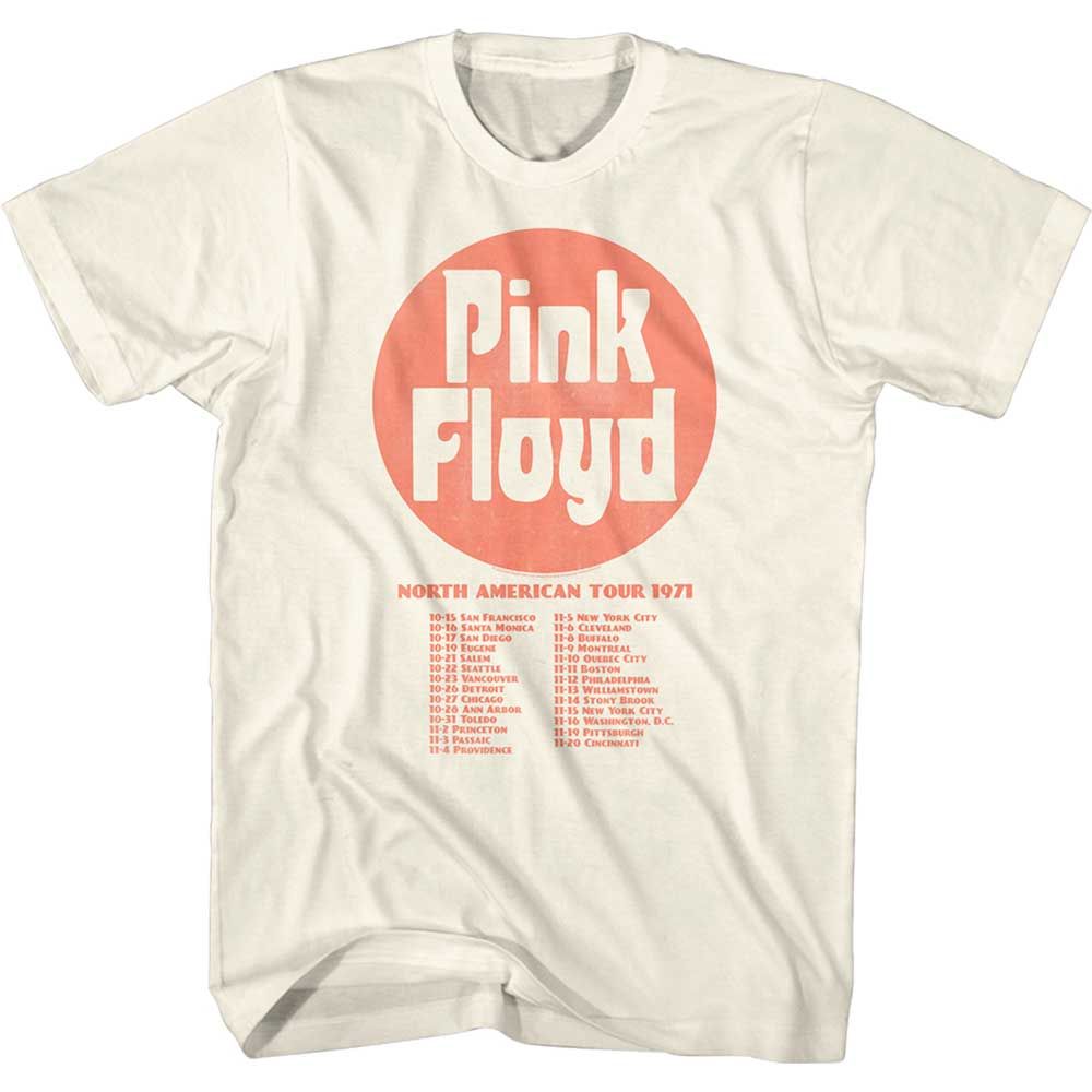 Natural Pink Floyd t-shirt featuring a Frontdates design