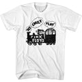 White Pink Floyd t-shirt featuring a See Emily Play design