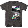 Smoke Gray Pink Floyd t-shirt featuring a Three Part Chest design