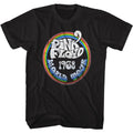 Black Pink Floyd t-shirt featuring a Rainbow Tour design