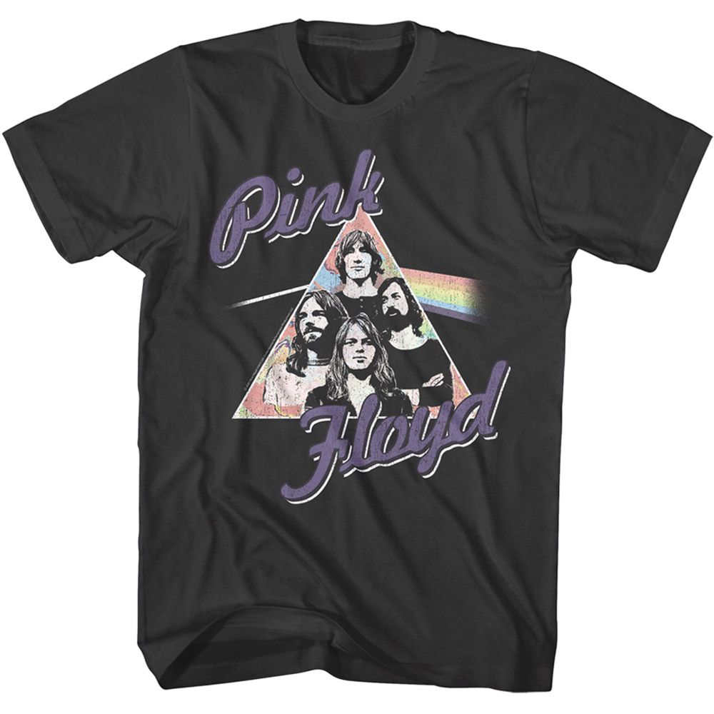 Smoke Gray Pink Floyd t-shirt featuring a Pastel Prism design