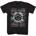 Black Pink Floyd t-shirt featuring a 72 73 World Tour design