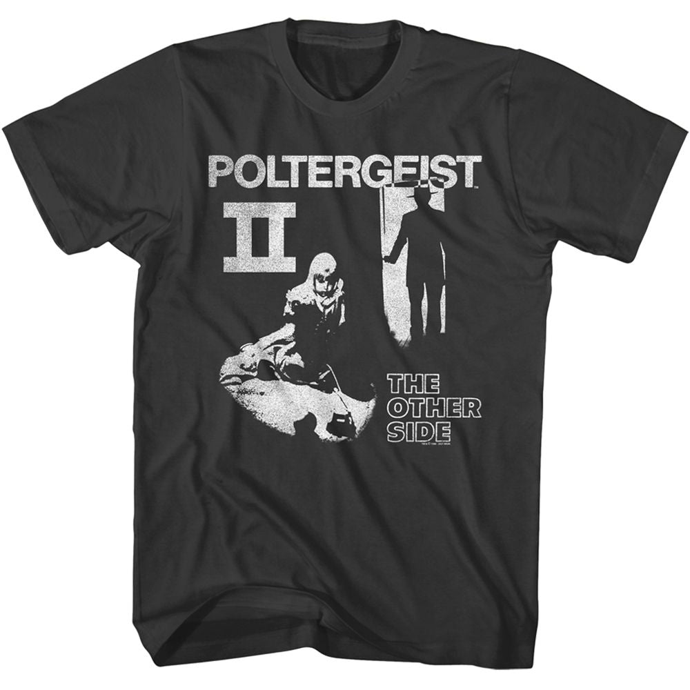 Smoke Gray Poltergeist t-shirt featuring a Poltergeist one-color poster design