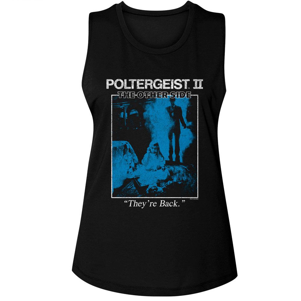 Poltergeist Ladies Muscle Tank - They're Back Poster