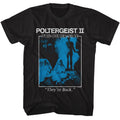 Black Poltergeist t-shirt featuring a They're Back poster design