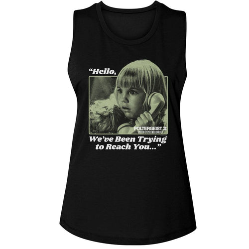 Poltergeist Ladies Muscle Tank - Trying to Reach You