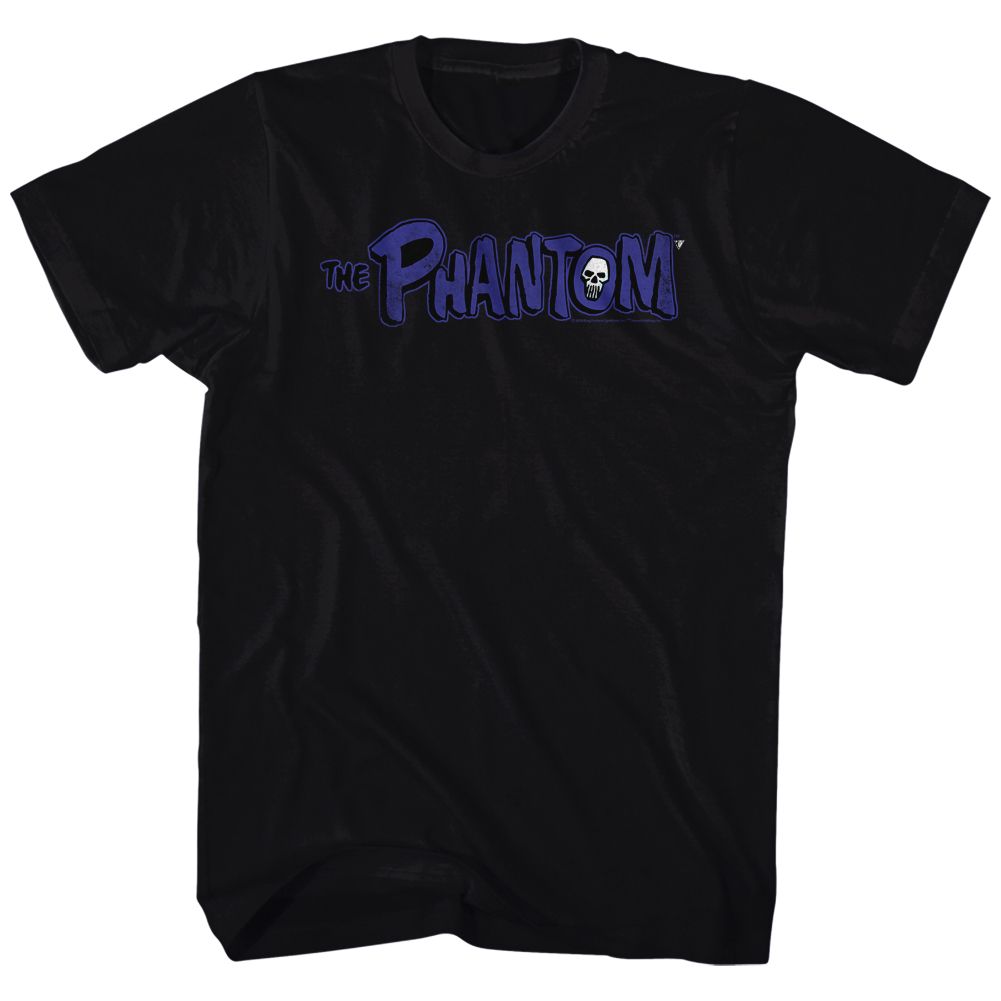 Black The Phantom t-shirt featuring a Phantom logo design