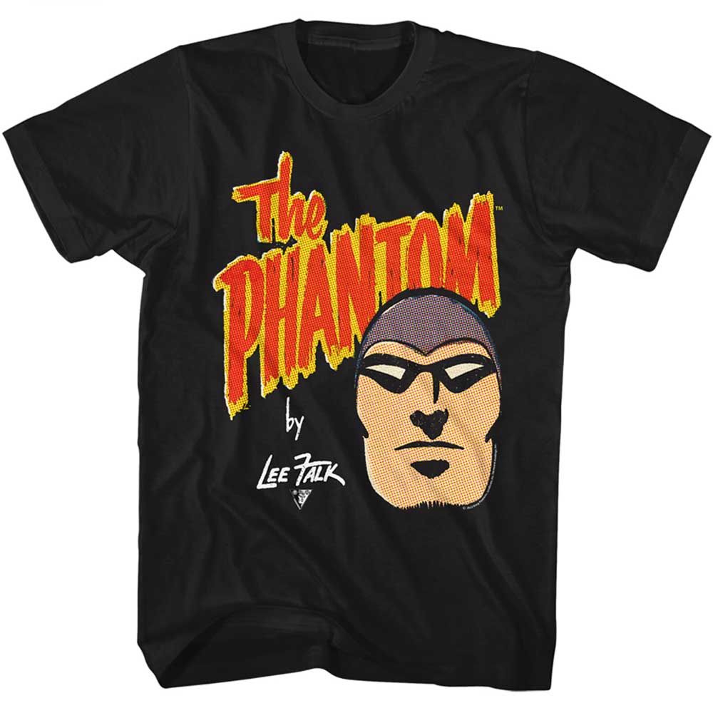 Black The Phantom t-shirt featuring a Phantom face design