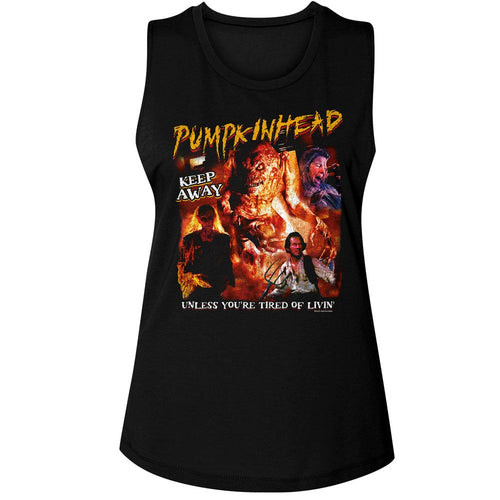 Pumpkinhead Ladies Muscle Tank - Collage