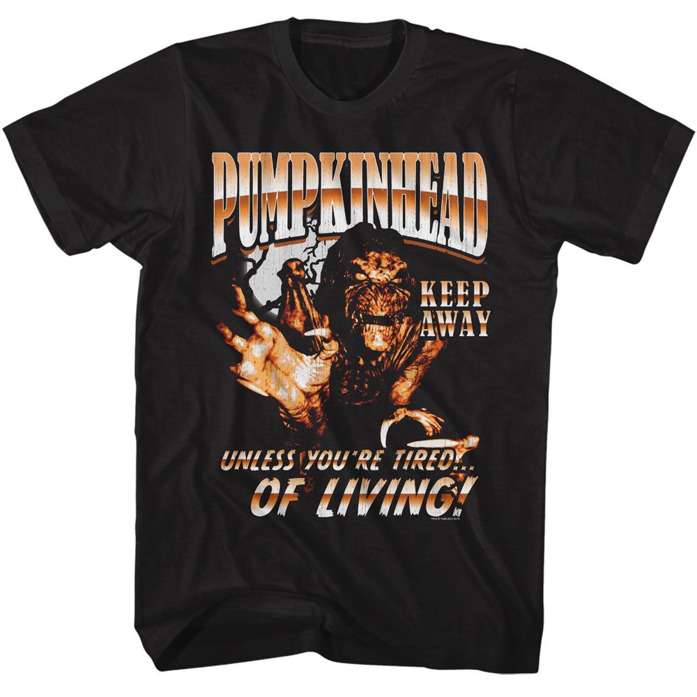 Black Pumpkinhead t-shirt featuring a Pumpkinhead Keep Away design