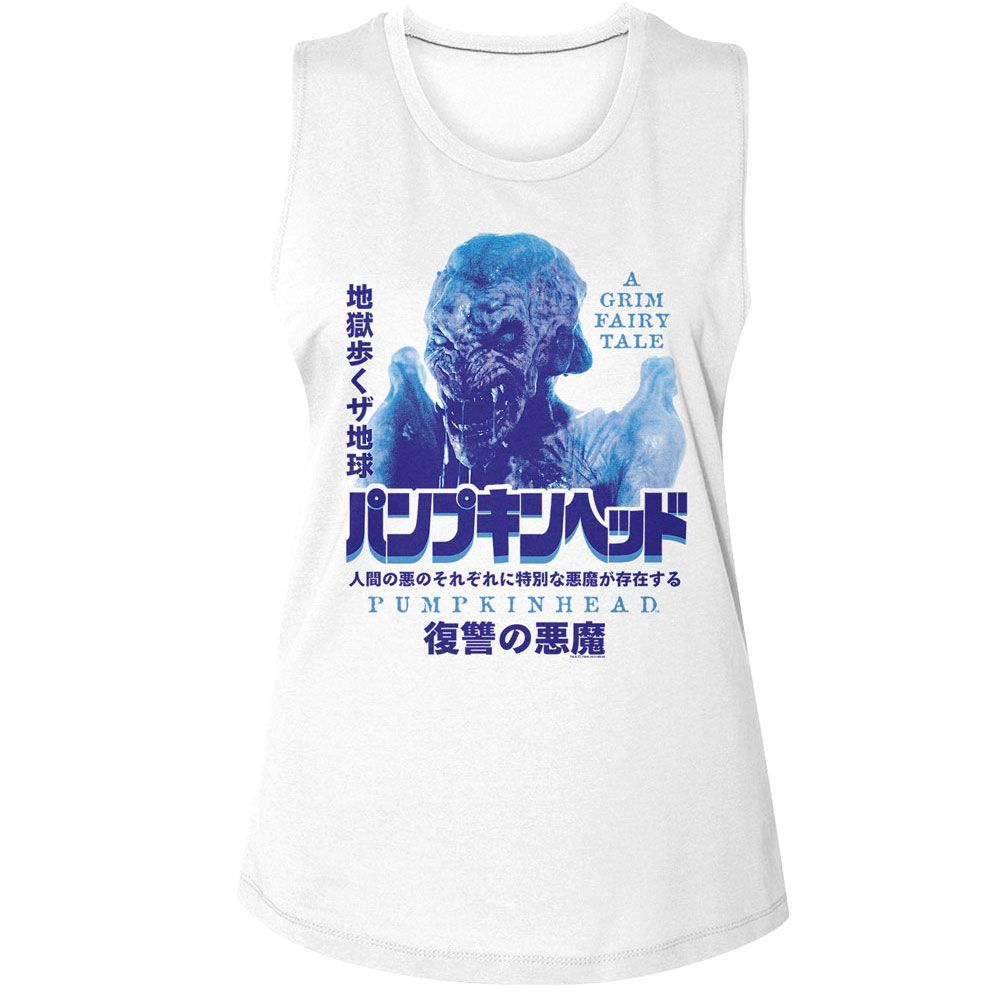 Pumpkinhead Ladies Muscle Tank - Kanji Poster