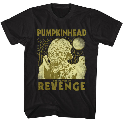Black Pumpkinhead t-shirt featuring a Pumpkinhead two-tone design