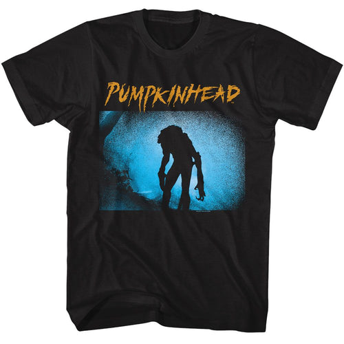 Black Pumpkinhead t-shirt featuring a Pumpkinhead silhouette design