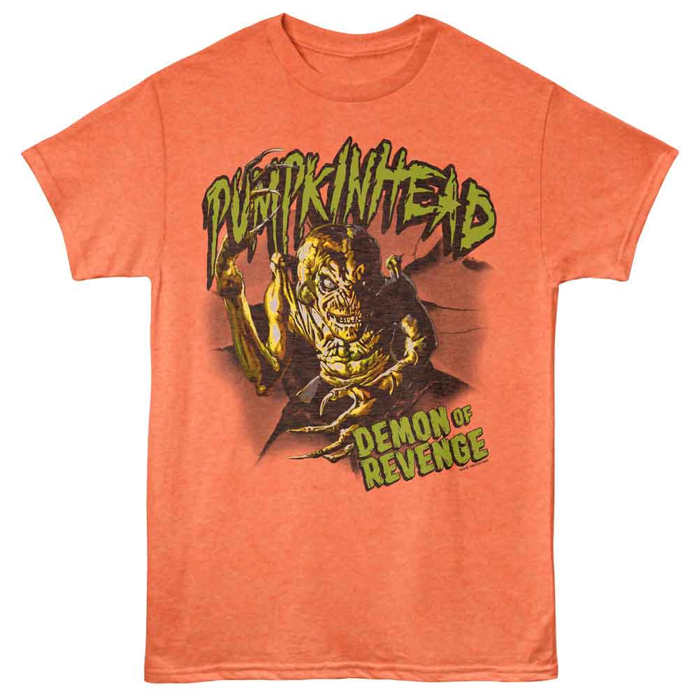 Bright Orange Heather Pumpkinhead t-shirt featuring a Pumpkinhead Breakthrough design