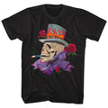 Black Poison t-shirt featuring a Smokin' Skull design