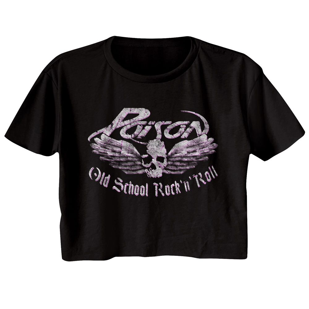 Poison Ladies Crop Top - Old School Rock N Roll