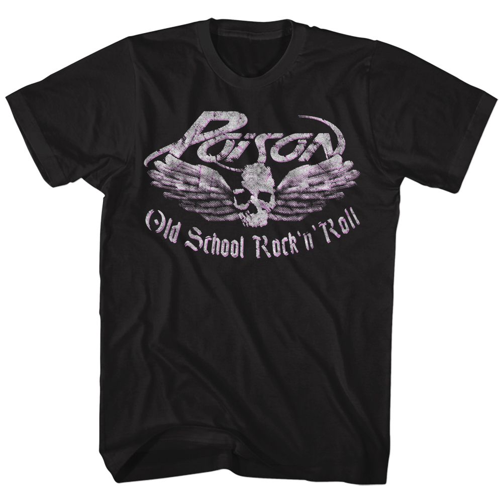 Black Poison t-shirt featuring an Old School Rock N Roll design