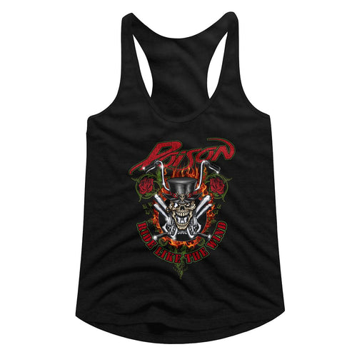 Poison Ladies Racerback - Ride Like the Wind