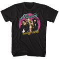 Black Poison t-shirt featuring a Poison Pink Circle design