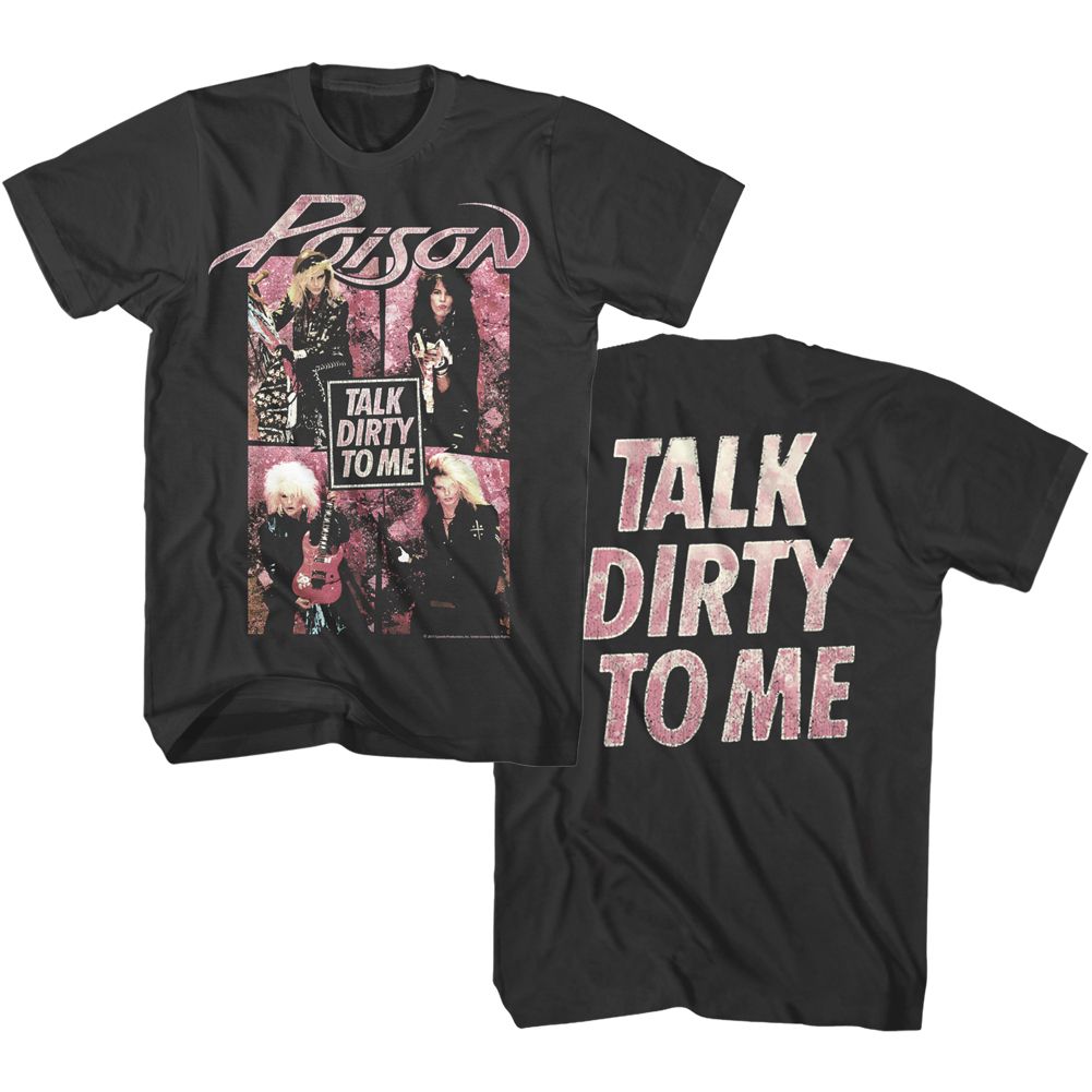 Smoke Gray Poison t-shirt featuring a Talk Dirty to Me design