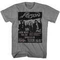 Graphite Heather Poison t-shirt featuring a Look What Tour design