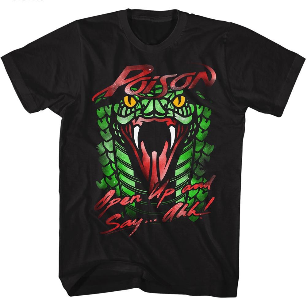 Black Poison t-shirt featuring a Poison Snake design