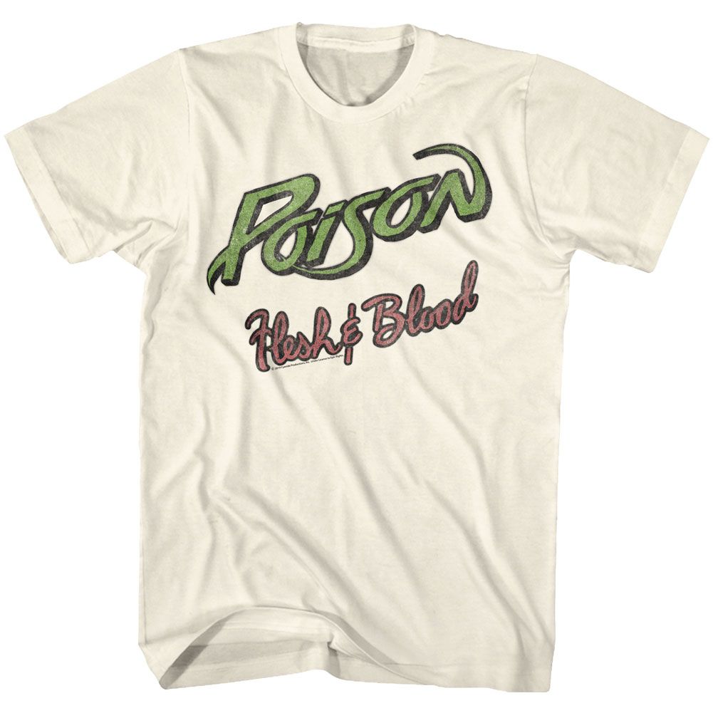 Natural Poison t-shirt featuring a Flesh Blood Tattoo design