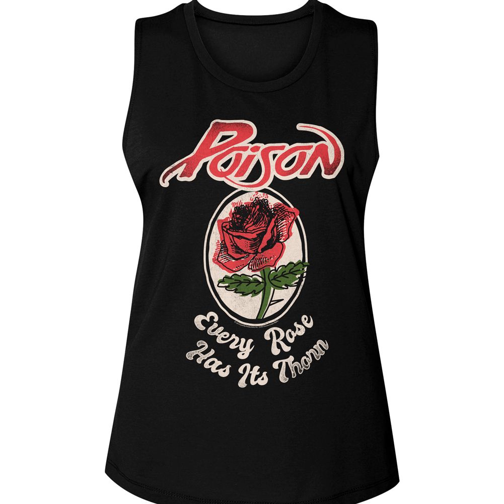 Poison Ladies Muscle Tank - Every Rose