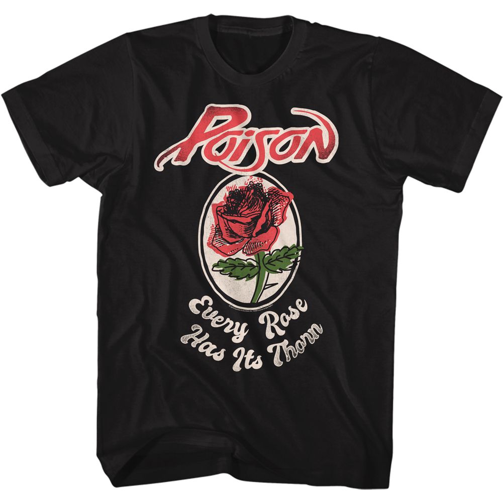 Black Poison t-shirt featuring an Every Rose design