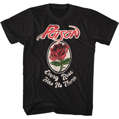 Black Poison t-shirt featuring an Every Rose design
