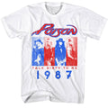 White Poison t-shirt featuring a Talk Dirty 1987 design