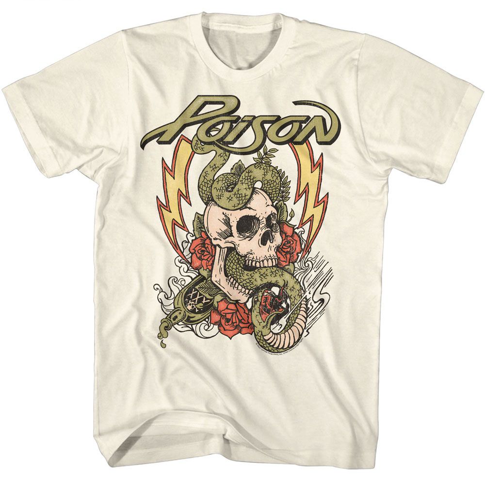 Natural Poison t-shirt featuring a Fade Color Skull design