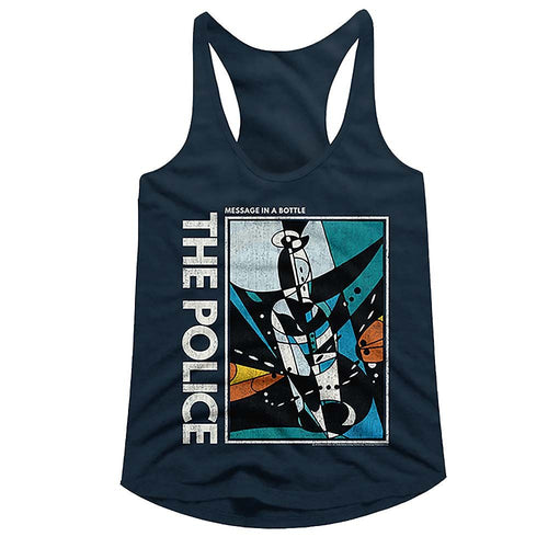 The Police Ladies Racerback - Message in a Bottle