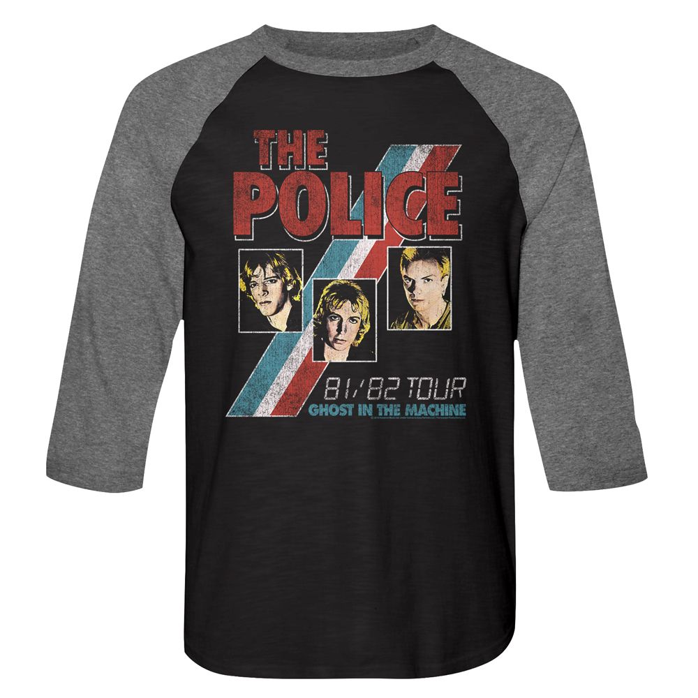 The Police 3/4 Raglan - Ghost in the Machine