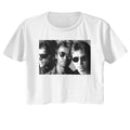 The Police Ladies Crop Top - Black and White Shades