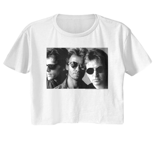 The Police Ladies Crop Top - Black and White Shades