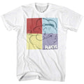 White Popeye t-shirt featuring a Popeye Square design