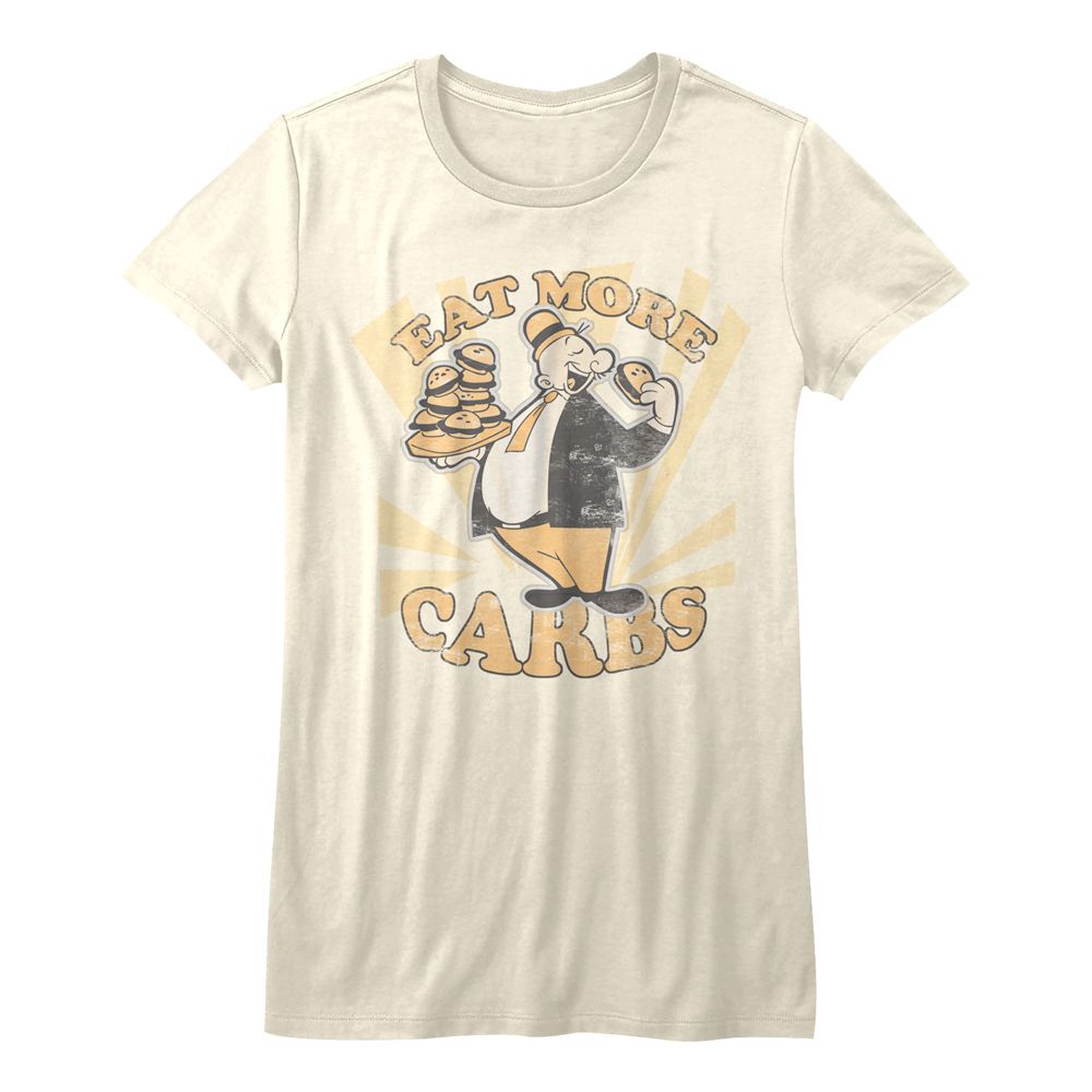 Popeye Ladies T-Shirt - Eat More Carbs