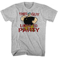 Gray Heather Popeye t-shirt featuring a Popeye Partee design