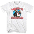 White Popeye t-shirt featuring a Wimpy's Burgers design