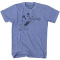 Light Blue Heather Popeye t-shirt featuring a Popeye Whad design