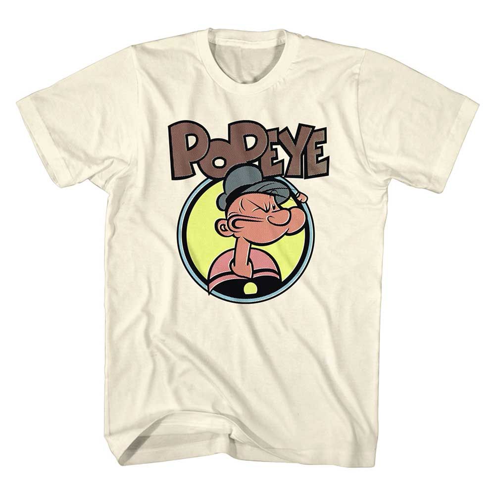 Natural Popeye t-shirt featuring a Popeye Dots design