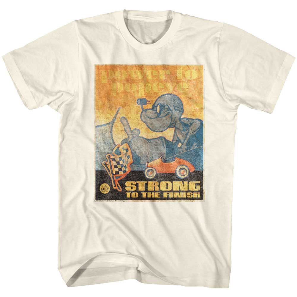 Natural Popeye t-shirt featuring a Power to Popeye design
