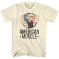 Natural Popeye t-shirt featuring a Popeye Muscle design