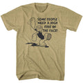 Khaki Heather Popeye t-shirt featuring a Popeye Hi 5 design